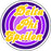Delta Phi Epsilon Funky Circle Sticker