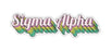 Sigma Alpha New Hip Stepped Sticker