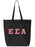 Epsilon Sigma Alpha Large Zippered Tote Bag with Sewn-On Letters