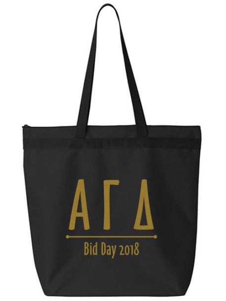 Alpha Gamma Delta Oz Letters Event Tote Bag