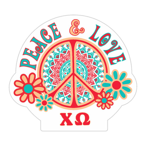 Alpha Phi Peace Sticker