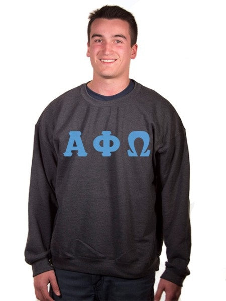Alpha Phi Omega Crewneck Letters Sweatshirt