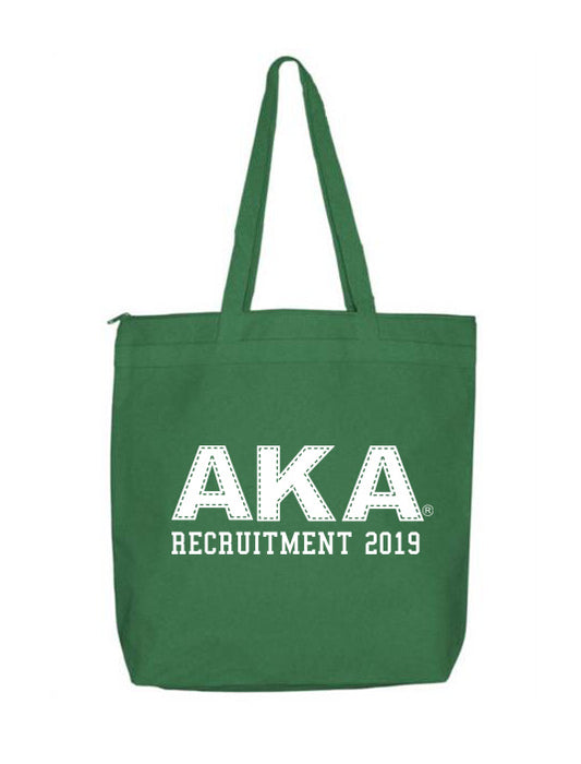 Alpha Kappa Alpha Collegiate Letters Event Tote Bag