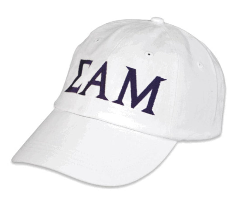 Sigma Alpha Mu Greek Letter Embroidered Hat