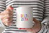 Delta Zeta Coffee Mug with Rainbows