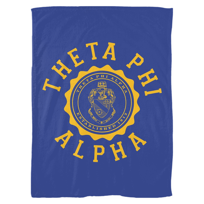 Theta Phi Alpha Seal Fleece Blankets Theta Phi Alpha Seal Fleece Blankets