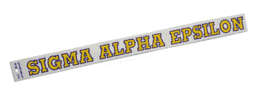 Sigma Alpha Epsilon Back Of The Window Long Sticker