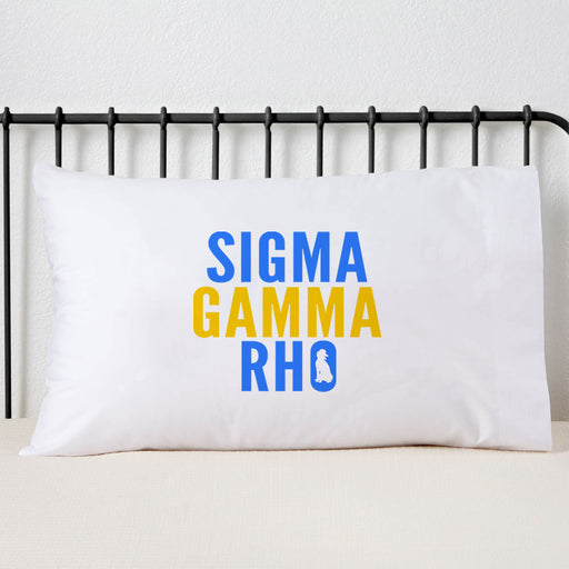 Sigma Gamma Rho Sorority Pillowcase