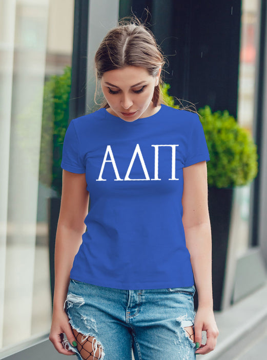Alpha Delta Pi University Letter T-Shirt