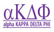 Alpha Kappa Delta Phi Custom Greek Letter Sticker - 2.5