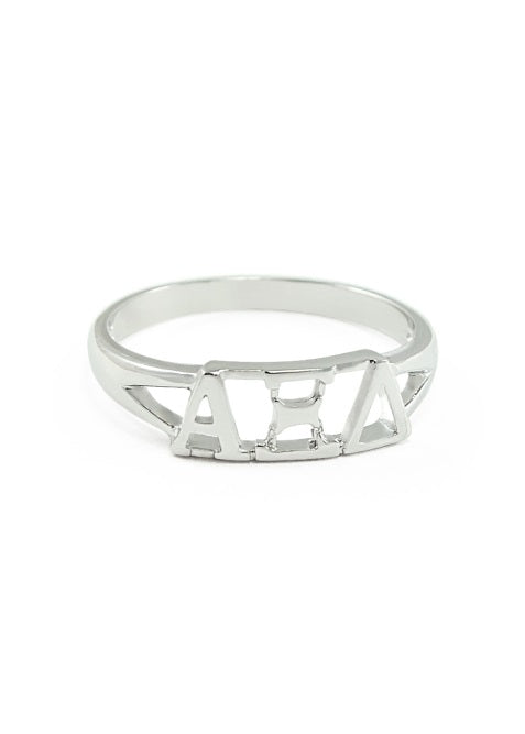 Alpha Xi Delta Sterling Silver Ring
