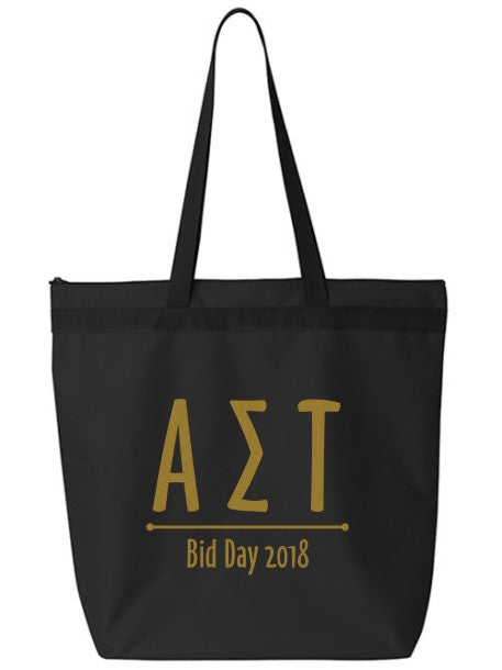Alpha Sigma Tau Oz Letters Event Tote Bag