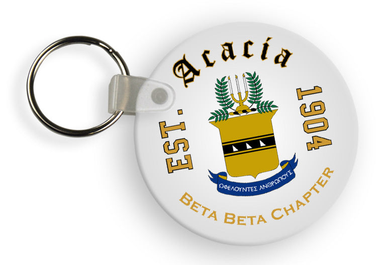 Acacia Color Crest Keychain Color Keychain