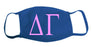 Delta Gamma Face Mask With Big Greek Letters