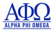 Alpha Phi Omega Custom Greek Letter Sticker - 2.5