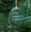 Alpha Phi Omega Engraved Glass Ornament