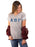 Sorority Football Tee Shirt with Sewn-On Letters
