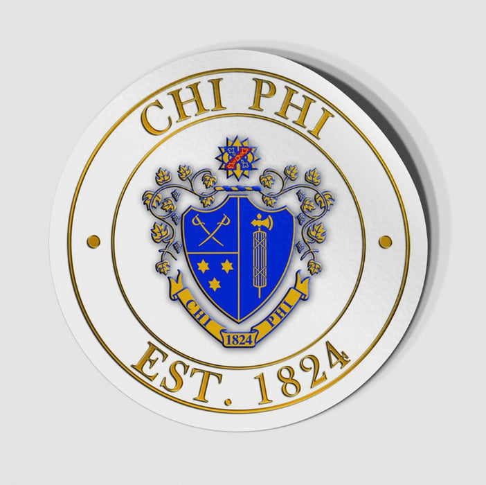 Chi Phi Circle Crest Decal