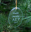 Alpha Gamma Rho Engraved Glass Ornament