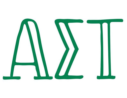 Alpha Sigma Tau Inline Greek Letter Sticker - 2.5