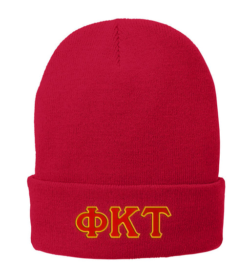 Phi Kappa Tau Lettered Knit Cap