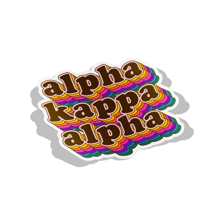 Alpha Kappa Alpha Retro Sorority Decal