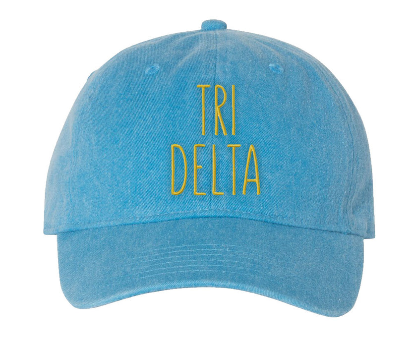 Delta Delta Delta Comfort Colors Nickname Hat