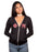 Phi Mu Unisex Triblend Lightweight Hoodie with Horizontal Letters