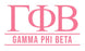 Gamma Phi Beta Custom Greek Letter Sticker - 2.5