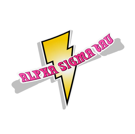 Alpha Sigma Tau Lightning Sorority Decal