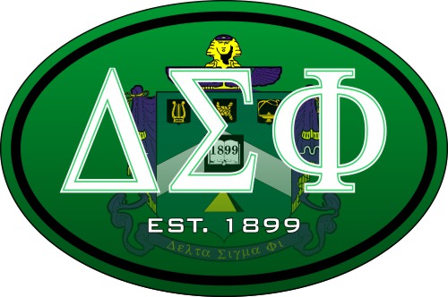 Delta Sigma Phi Color Oval Decal