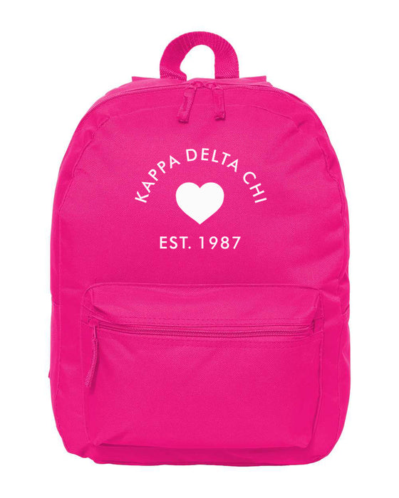 Kappa Delta Chi Mascot Embroidered Backpack