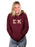 Sigma Kappa Unisex Hooded Sweatshirt with Sewn-On Letters