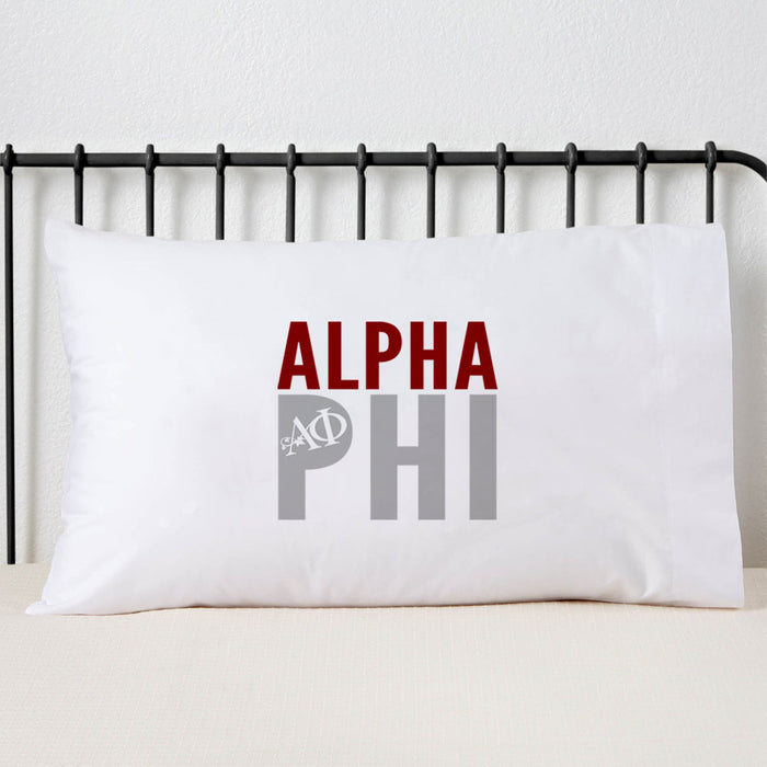 Alpha Phi Sorority Pillowcase