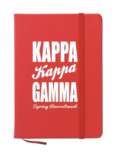 Kappa Kappa Gamma Cursive Impact Notebook