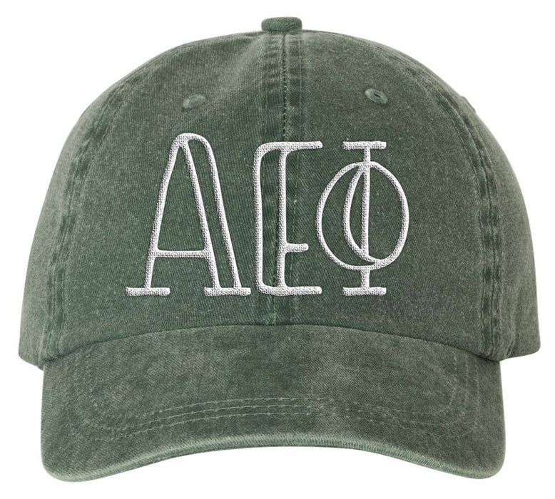 Alpha Epsilon Phi Sorority Greek Carson Embroidered Hat