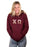 Chi Omega Unisex Hooded Sweatshirt with Sewn-On Letters