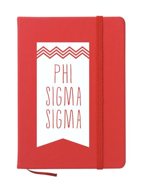 Phi Sigma Sigma Chevron Notebook