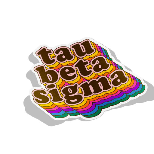 Tau Beta Sigma Retro Sorority Decal