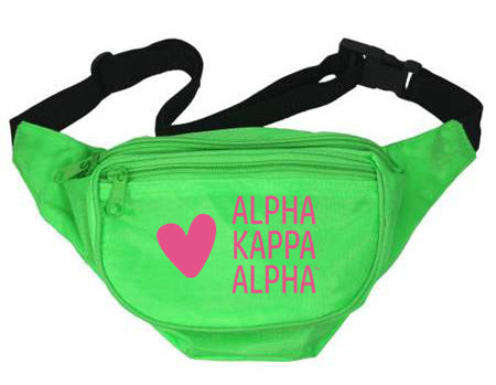 Alpha Kappa Alpha Heart Fanny Pack