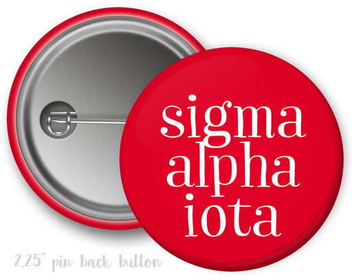 Sigma Alpha Iota Simple Text Button