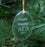 Alpha Gamma Delta Engraved Glass Ornament