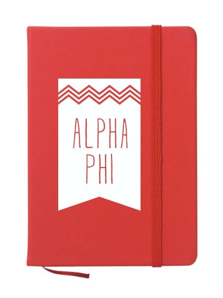Alpha Phi Chevron Notebook