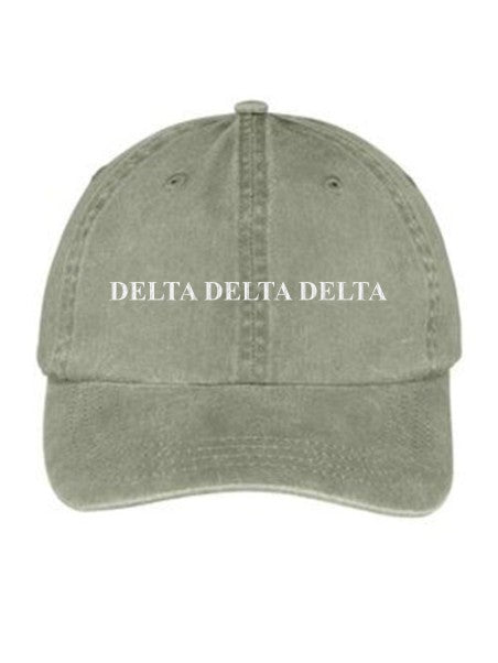 Delta Delta Delta Embroidered Hat