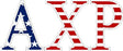 Alpha Chi Rho American Flag Letter Sticker - 2.5