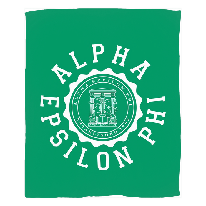 Alpha Epsilon Phi Seal Fleece Blankets Alpha Epsilon Phi Seal Fleece Blankets