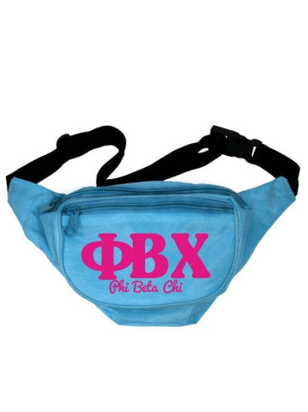 Phi Beta Chi Letters Layered Fanny Pack