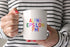 Alpha Epsilon Phi Coffee Mug with Rainbows - 15 oz
