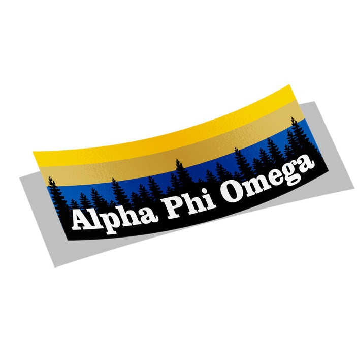 Alpha Phi Omega Mountains Decal