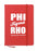 Phi Sigma Rho Cursive Impact Notebook